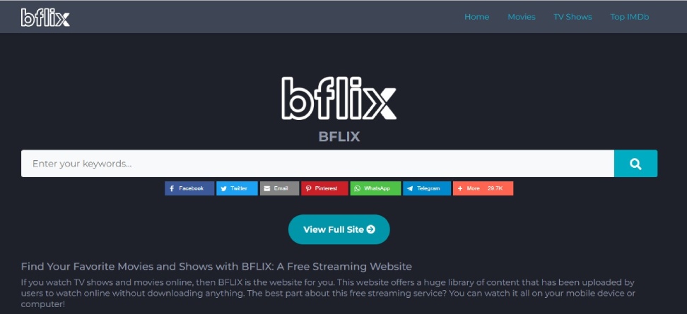 Watch New Movies On BFlix